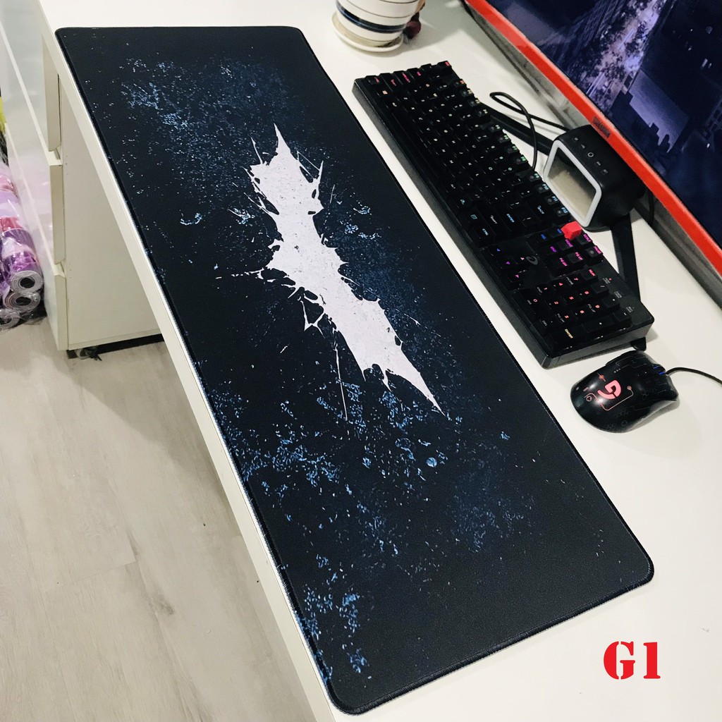 Lót chuột Bàn Phím Size Lớn - Pad chuột size 80x30cm dày 3mm - Đa Dạng Mẫu Mã - Sang - Sịn - Mịn - Thơm