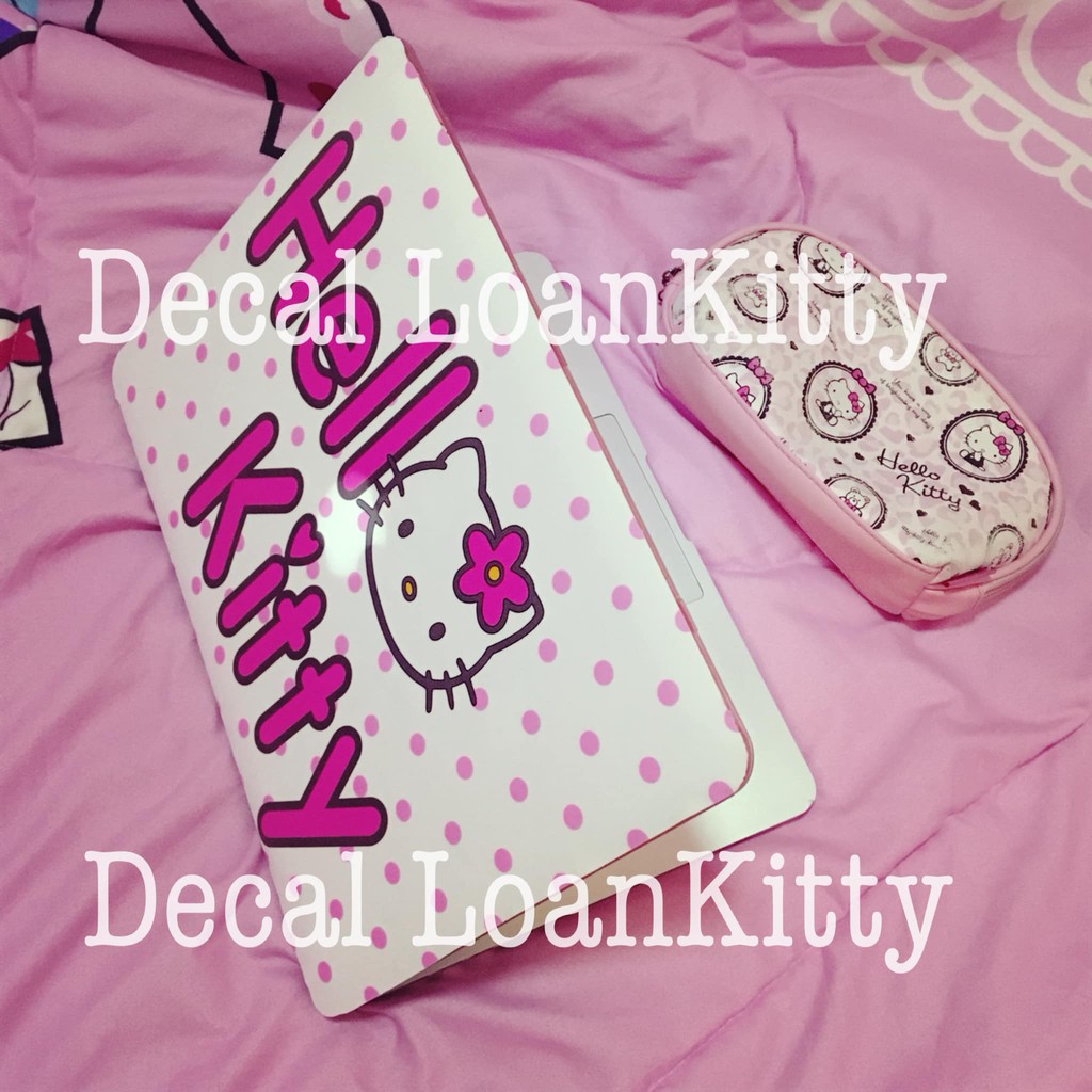 🌸LoanKitty🌸decal dán laptop độc quyền Kitty mẫu mới siu cuteee 😘