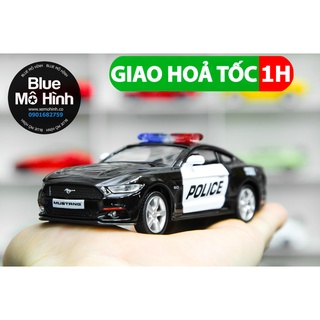 Blue mô hình | Mô hình xe cảnh sát Ford Mustang Police 1:36