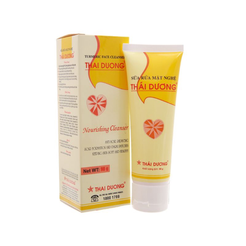 Sữa rửa mặt nghệ Thái Dương ngừa mụn thâm 90g