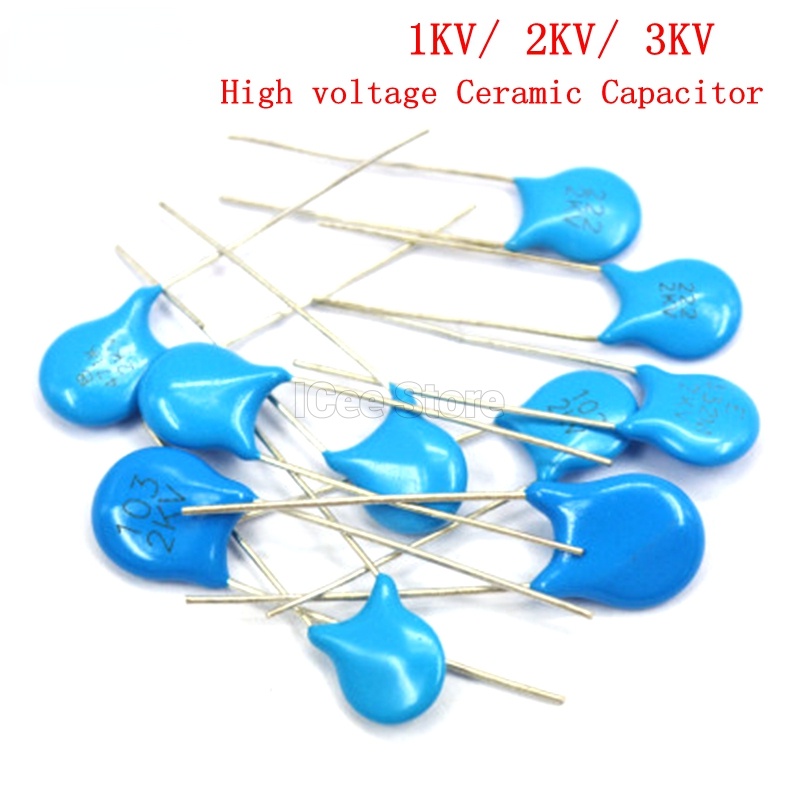 Set 50 Tụ Điện Gốm Cao Áp 1KV 2KV 3KV 5PF 30PF 47PF 56PF 100PF 220PF 1NF 2.2NF 3.3NF 4.7NF 10NF 100NF 471 222 223 103