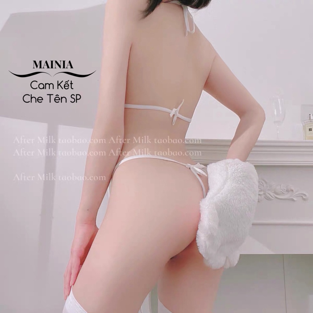 Set Bộ Đồ Lót Nữ Màu Trơn Dây Mảnh Quần Lọt Khe Sexy Gợi Cảm Mainia Shop | BigBuy360 - bigbuy360.vn