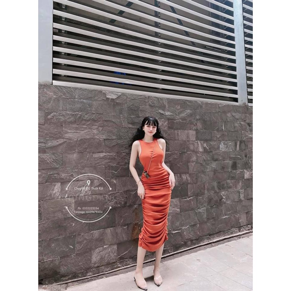 Đầm Body Sát Nách Nhún Sườn Phom Dài Thun Bori Thích Hợp Mặc Đi Tiệc Đi Làm Đi Chơi Phù Hợp Với Mọi Phong Cách | BigBuy360 - bigbuy360.vn