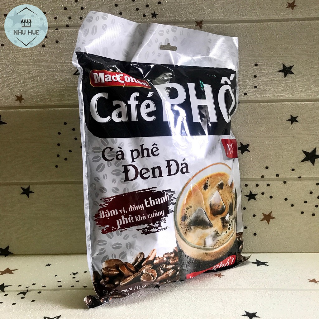 Cà phê đen đá Maccoffee Cafe Phố (túi 35 gói x 16g)