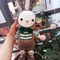 [CÓ SẴN] Cặp đôi thỏ len móc