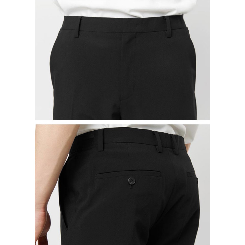 Quần Tây Nam Hàn Quốc Lưng Thun Màu Đen | BigBuy360 - bigbuy360.vn