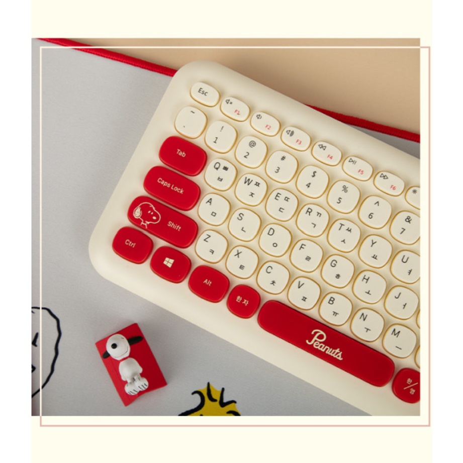 Bàn phím không dây Bluetooth Peanuts Snoopy Multi pairing Beens Company