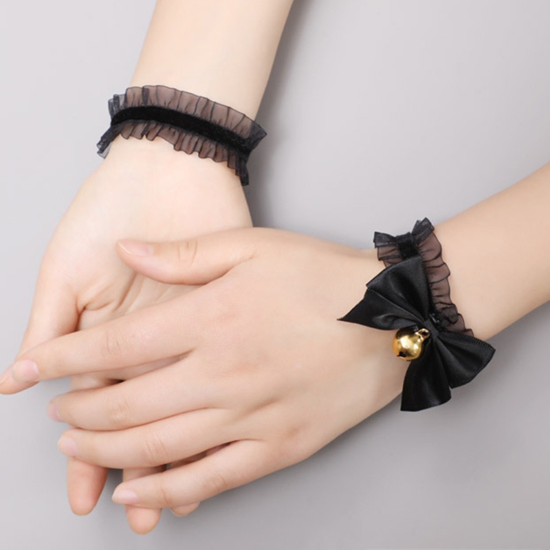 Vòng Cổ Choker Ren Thắt Nơ Phong Cách Lolita Nhật Bản Ngọt Ngào