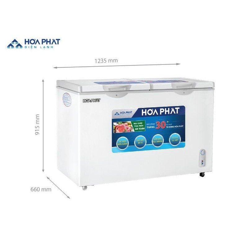 Tủ đông Hòa Phát 271L HCF 656S2Đ2/ HPF BD6271 - Hàng chính hãng