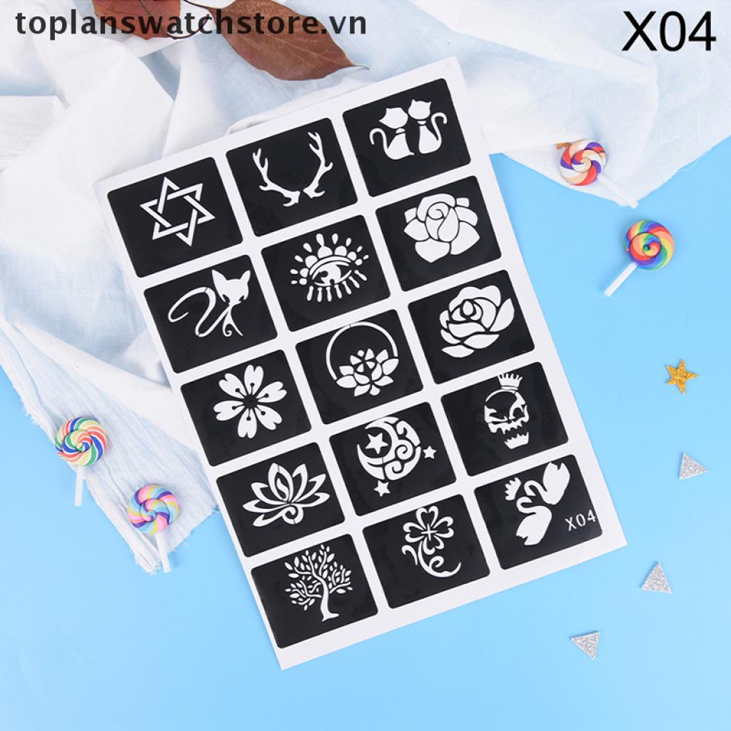 Set 10 / 15 Tấm Hình Xăm Dán Nghệ Thuật Cỡ Nhỏ 11Mm