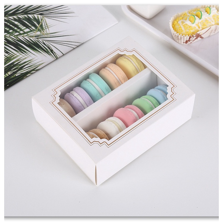 Hộp Đựng Bánh Macaron Bằng Giấy Tiện Dụng