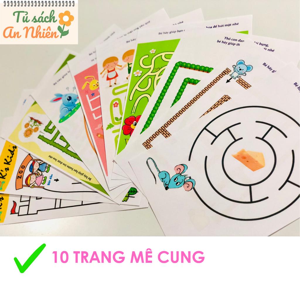 Bộ bài tập thực hành toán và tư duy cho bé
