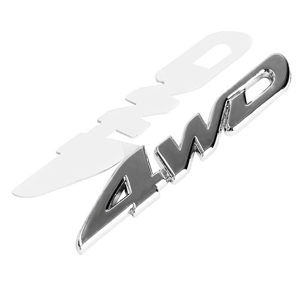 Miếng Dán Trang Trí Xe Hơi Dập Nổi Họa Tiết 4wd 3d Mạ Crom Độc Đáo