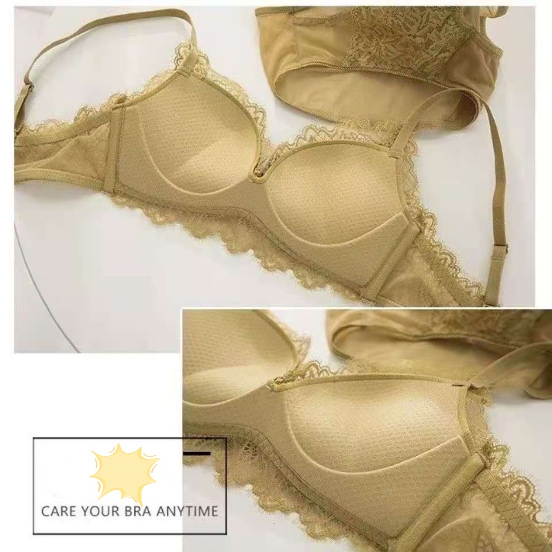 Bộ Đồ Lót Không Gọng Phối Ren Quyến Rũ Thời Trang Dành Cho Nữ