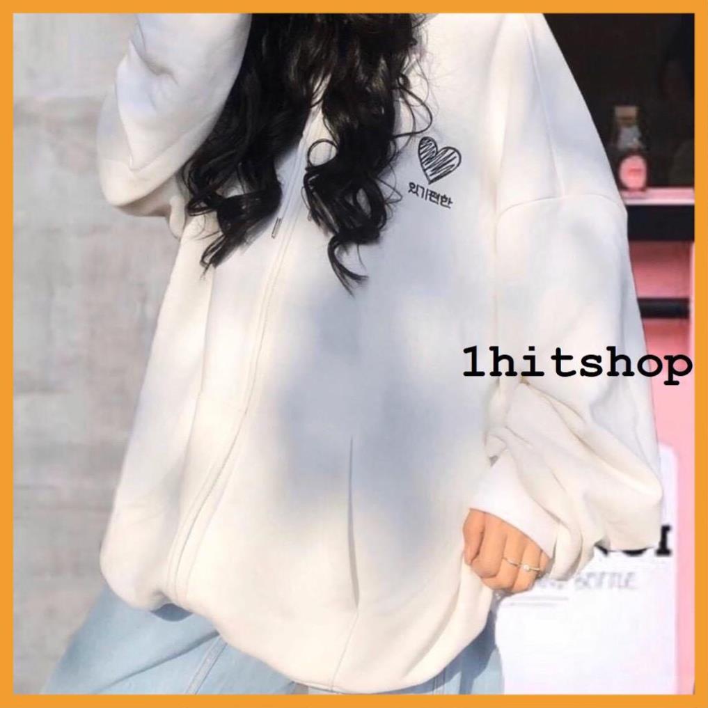 Áo Khoác nỉ Hoodie TRÁI TIM HEART Unisex chữ thêu cá tính có up hình thật trong mục bảng màu | BigBuy360 - bigbuy360.vn
