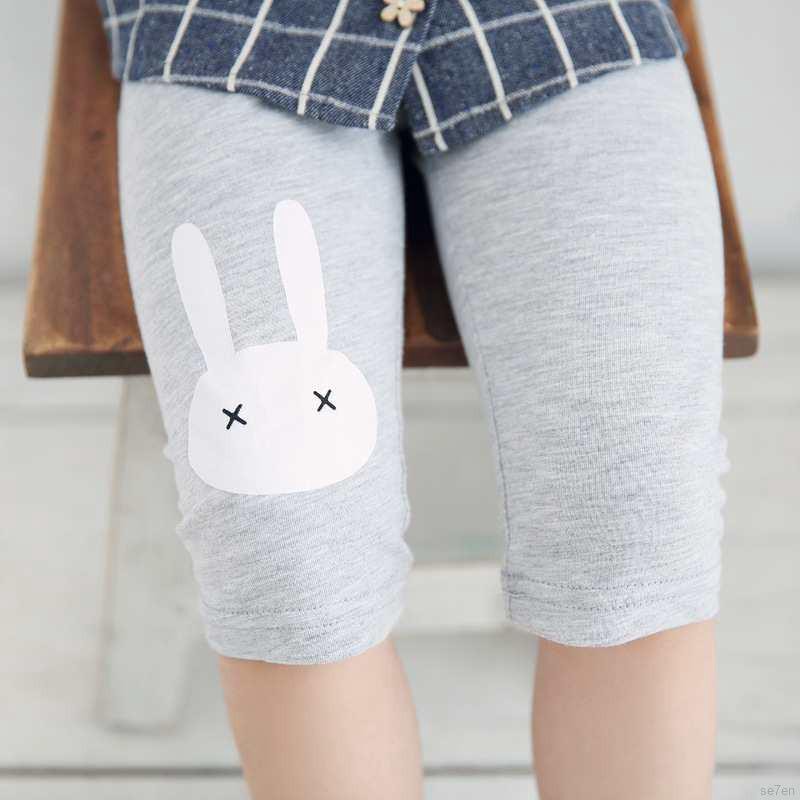 Quần Short In Hình Thỏ Cho Bé Gái 7 Tuổi