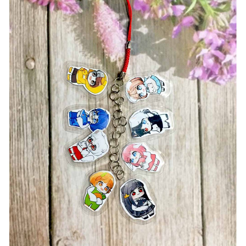 Móc khóa dây hero team mẫu 2