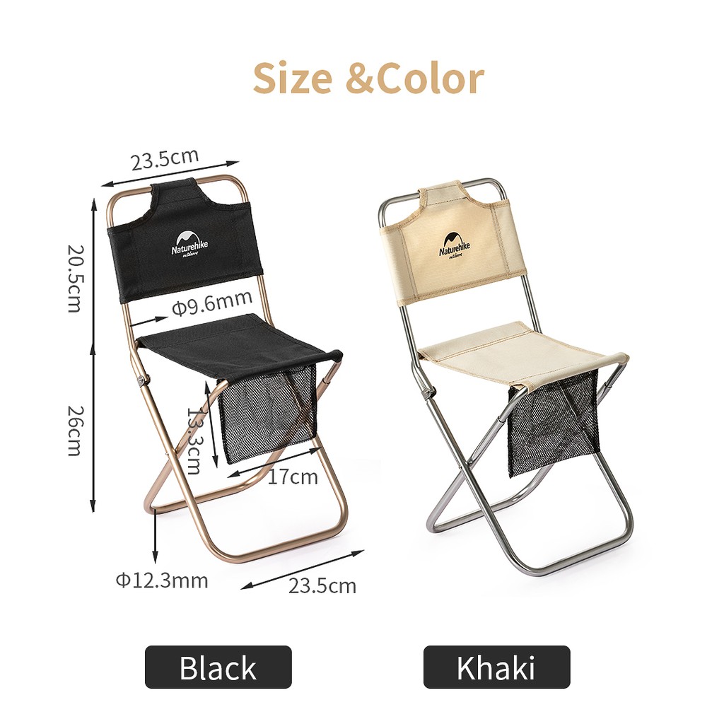Ghế xếp khung nhôm tựa lưng Naturehike NH18M001-Z