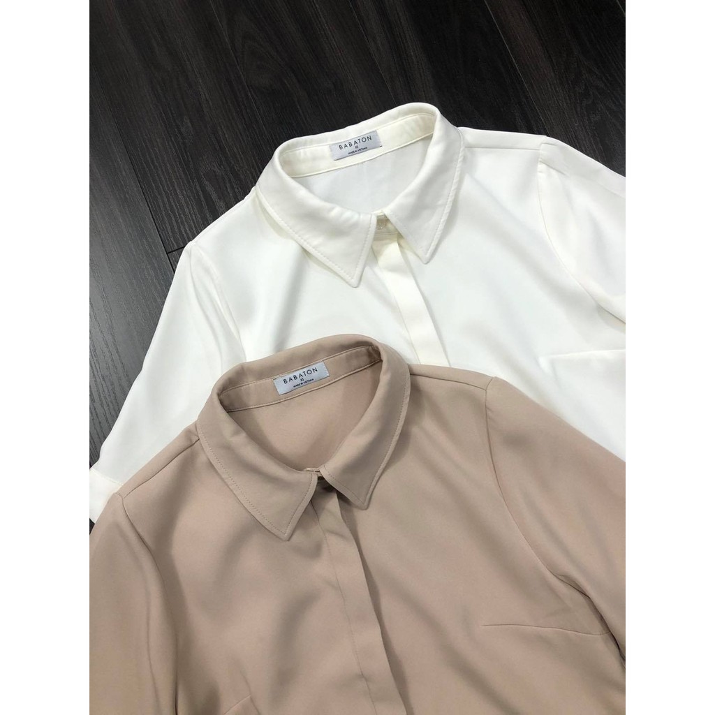 [Mã SKAMA8 giảm 8% đơn từ 300k] sơ mi Babaton (phom thường)
