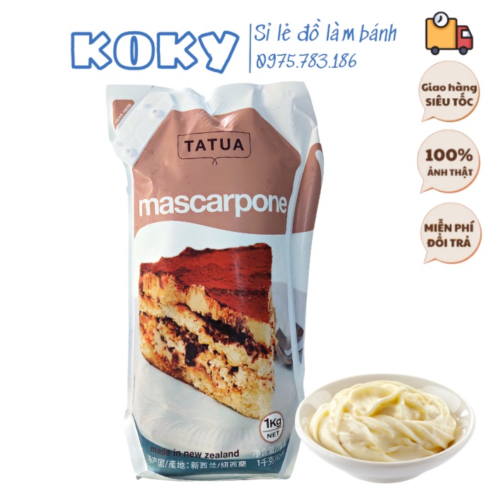 Phô mai mascarpone cheese hiệu TATUA 1Kg