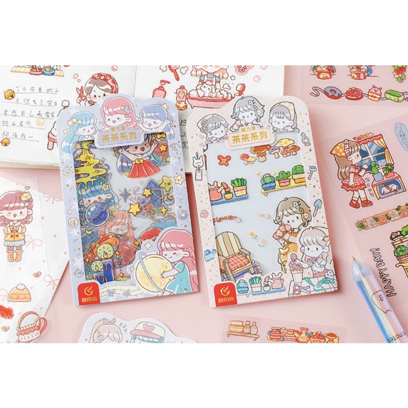 Set Nhiều Sticker Hình Dán Dễ Thương Trang Trí