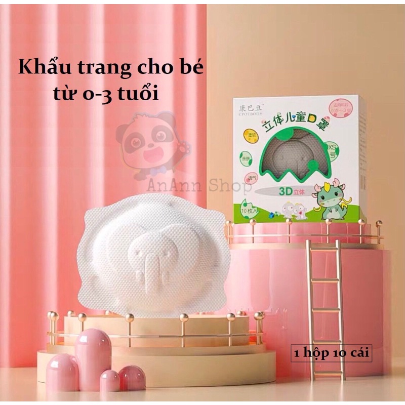 Khẩu Trang cho bé sơ sinh từ 0-3 tuổi