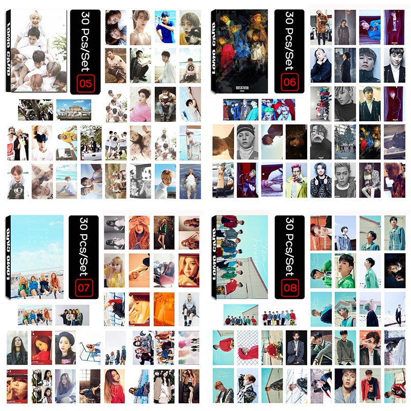Bộ 30 thẻ ảnh nhóm nhạc KPOP seventeen WANNA ONE
