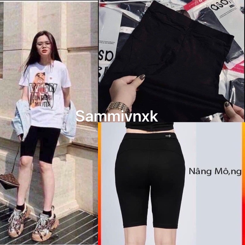 Quần legging lửng nâng mông☘️Quần legging nữ dáng ngắn☘️{free ship}