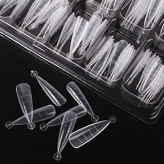 100 Móng úp dẻo gel gum nhọn