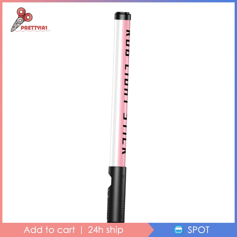 [Prettyia1] Đèn LED RGB Cầm Tay Hỗ Trợ Quay Video / Chụp Ảnh 2500-8500K / 10 Chế Độ Chiếu Sáng