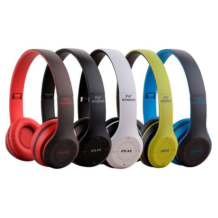 Tai Nghe Bluetooth P47 Wireless - Hỗ Trợ Cắm Thẻ Nhớ Nghe Nhạc Chơi Game Trực Tiếp 💥BẢO HÀNH 12 THÁNG💥