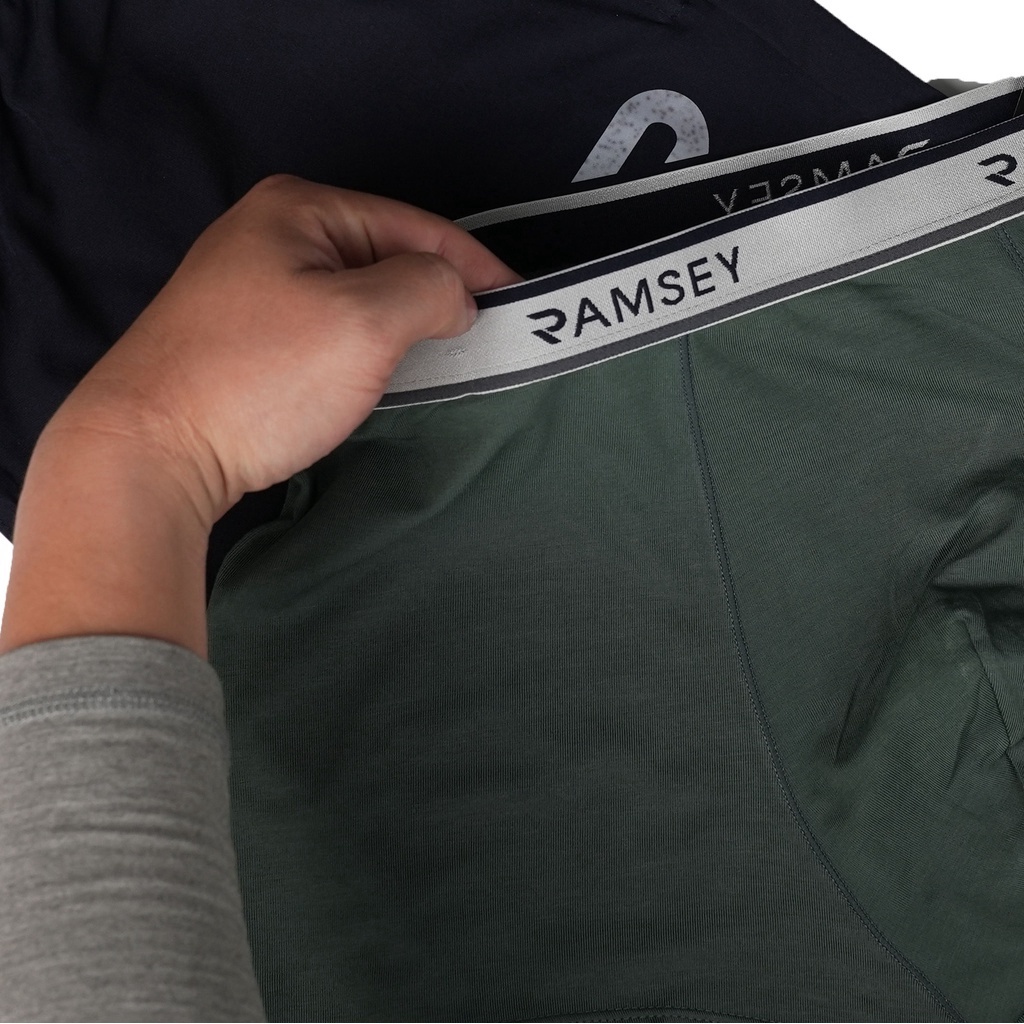 Quần Boxer Nam Cotton Màu Xanh Rêu Ramsey RB 202