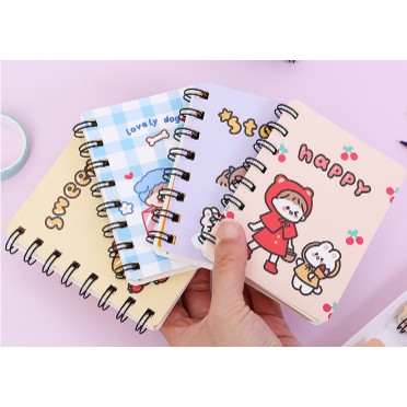 Sổ tay A7 sổ lò xo note ghi chú sổ kẻ ngang DIY nhiều mẫu lựa chọn - Văn phòng phẩm sáng tạo - MyNa Mart