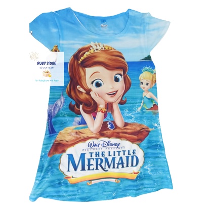 ĐẦM HOẠT HÌNH CÔNG CHÚA BÉ GÁI (có size từ 10-40kg)