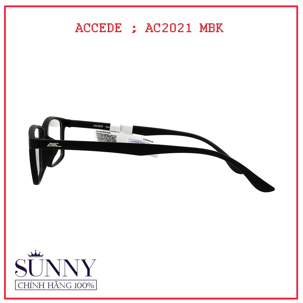 Gọng kính Accede AC2021 unisex (nhiều màu) chính hãng, thiết kế dễ đeo bảo vệ mắt