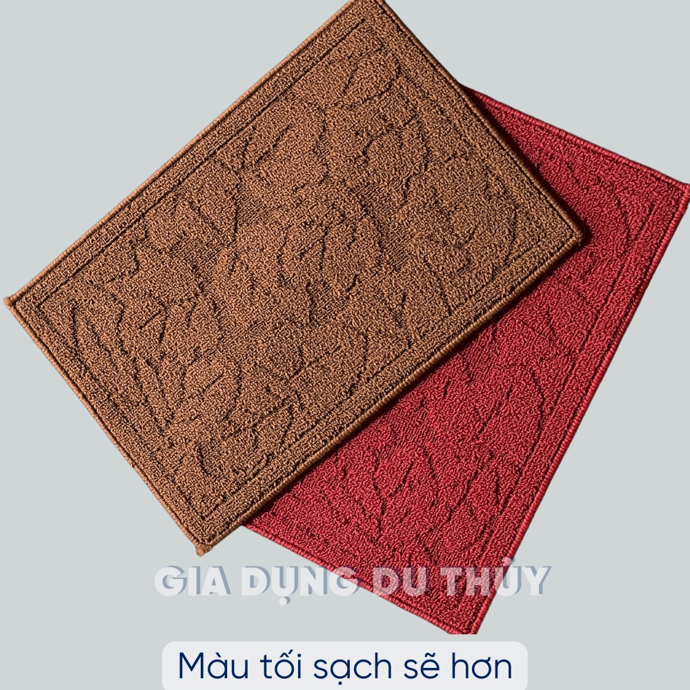 Thảm chùi chân chống trượt chất liệu cao su chống trượt kích thước 40x60 cm