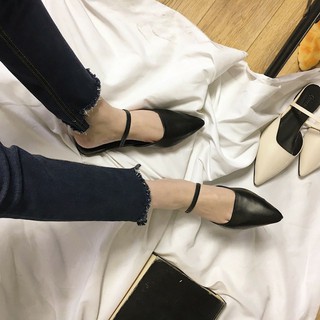Dép nữ đế bệt mũi nhọn - 6328