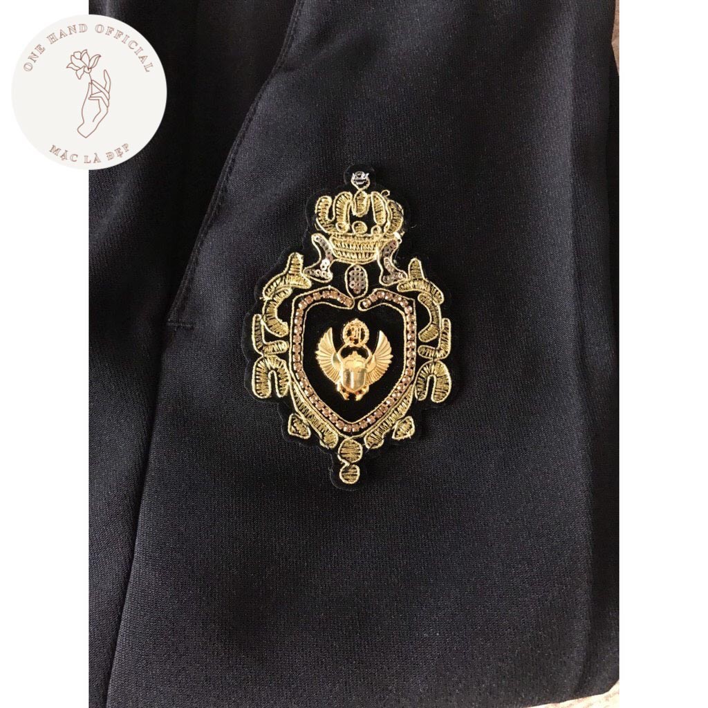 Quần Vải Nam 1𝖍𝖆𝖓𝖉 Quần Tây Nam Đen Thêu Họa Tiết Logo Đại Bàng Dáng Ôm Ống Bó - Mặc Là Đẹp - Mã DB01