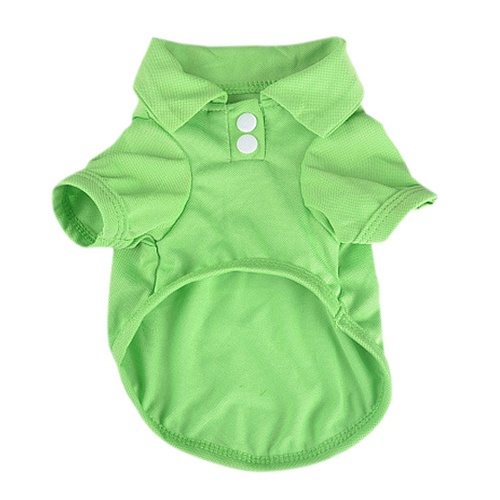 Áo Polo Thoáng Khí Màu Sắc Đơn Giản Cho Thú Cưng