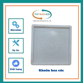 Khuôn đúc gạch lát sân vườn hình hoa cúc 40x40x3.5cm