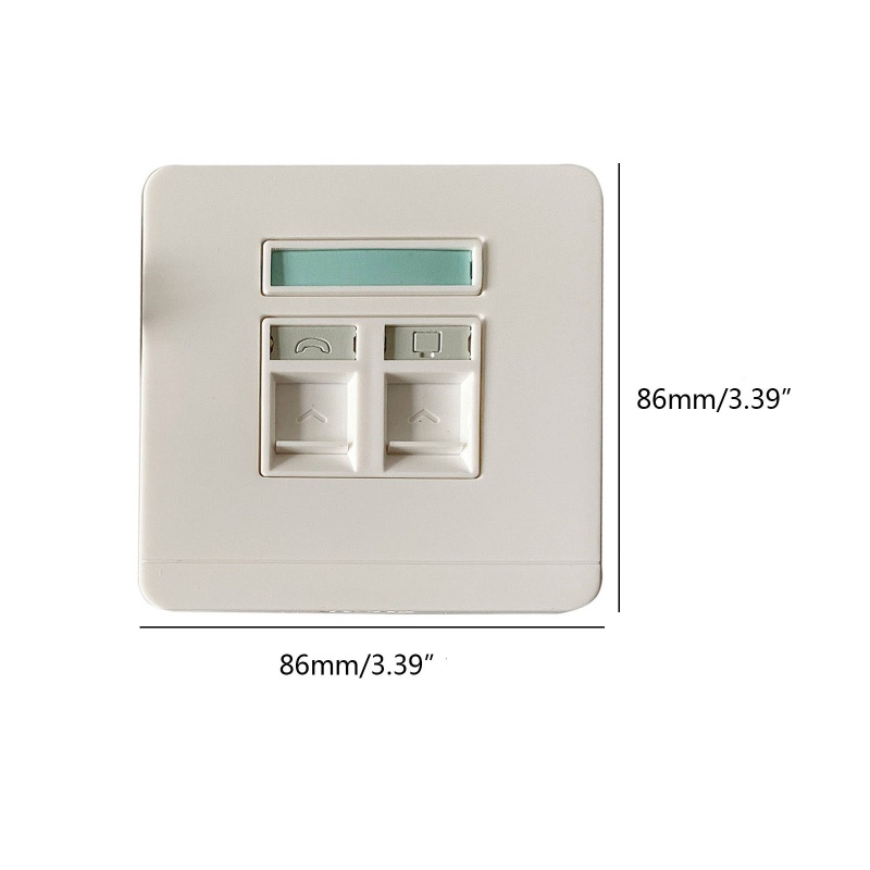 Ổ Cắm Điện Gắn Tường RJ45 CAT6 2 Cổng Chuyên Dụng