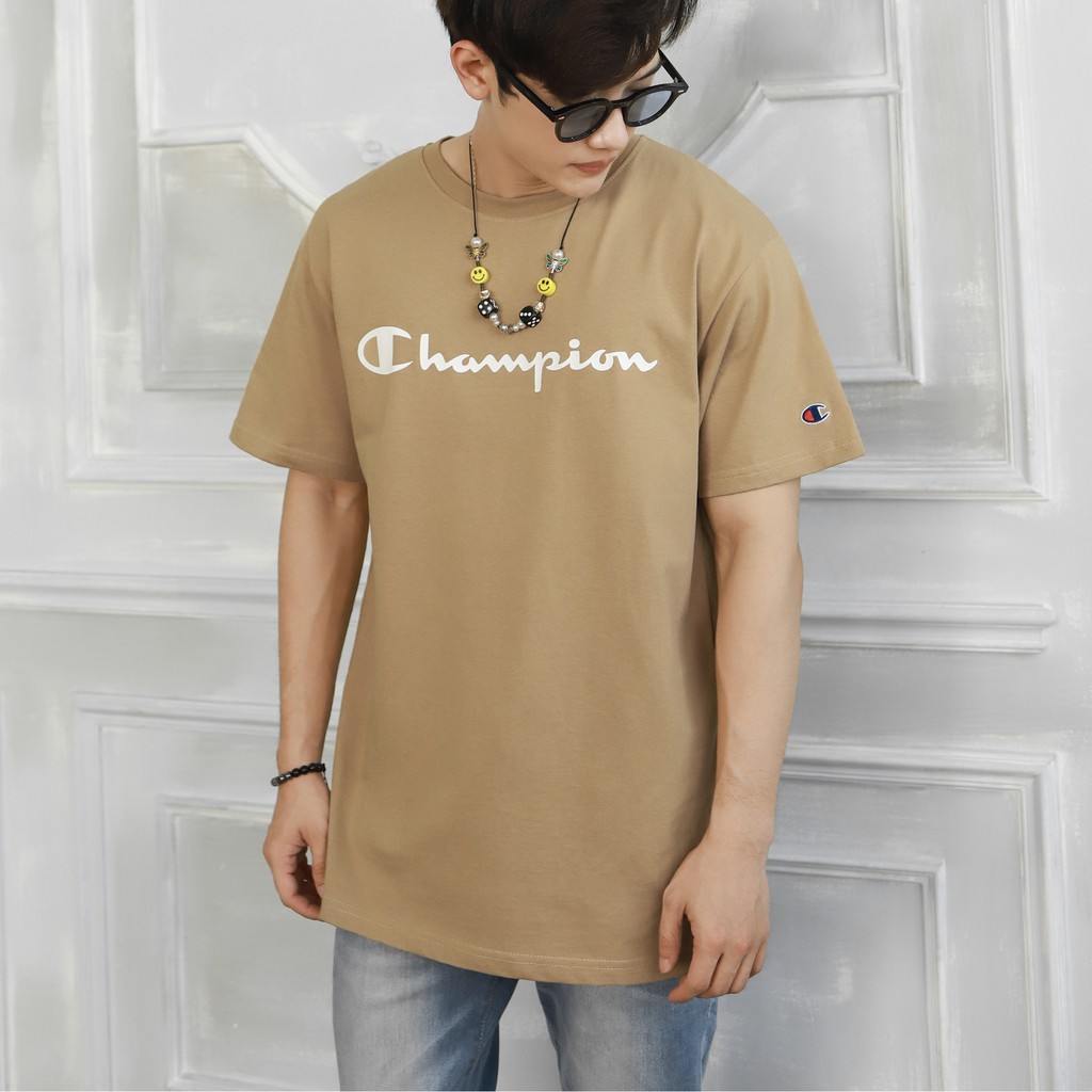 ÁO THUN CHAMPION BIG LOGO CHỮ IN MÀU TAN