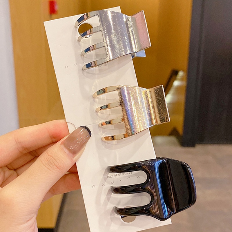 Kẹp tóc hình hàm cá mập nhỏ nhắn bằng kim loại phong cách Hàn Quốc xinh xắn dành cho nữ