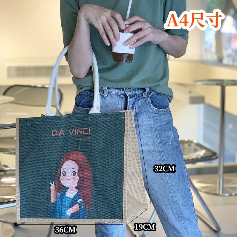 Túi Vải Canvas Mini In Họa Tiết Graffiti Dễ Thương