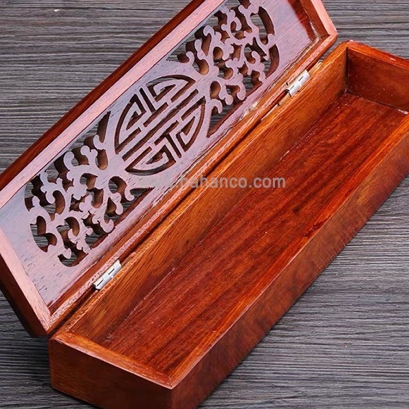 Hộp đựng đũa gỗ / ống đựng đũa thìa dĩa kéo bút - Hộp đựng đồ đa năng Gỗ Hương Đình Cao Cấp - Hàng Xuất Khẩu Loại I