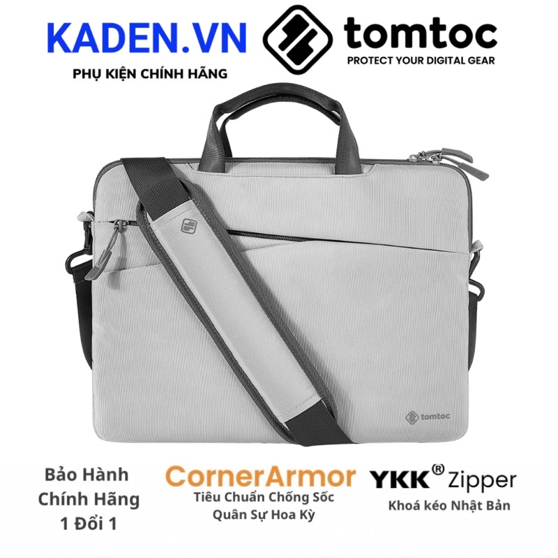 Túi xách/túi đeo vai tomtoc (usa) messenger bags for macbook 13”/14”, ultrabook 13″gray