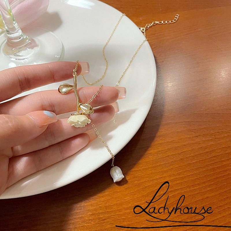 Vòng Cổ Chuỗi Hạt Hình Giọt Nước Thanh Lịch Dành Cho Nữ