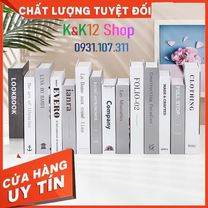 Sách mô hình. Sách mô phỏng trang trí nội thất văn phòng công ty. Decor nhà phong cách Bắc Âu. Quà tặng ý nghĩa 2021