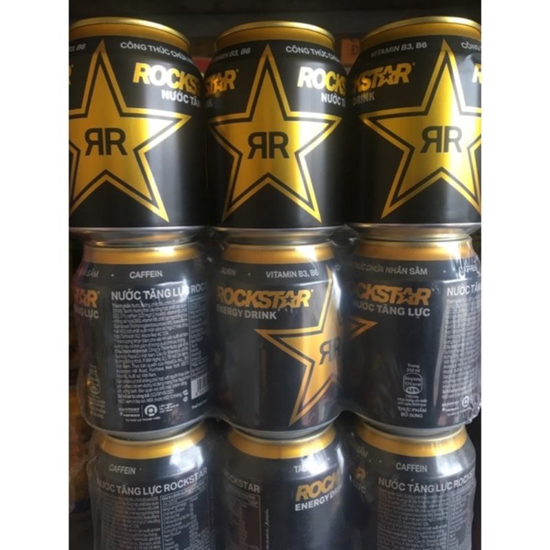 Lốc 6 Lon Nước Tăng Lực ROCKSTAR 250ml/Lon