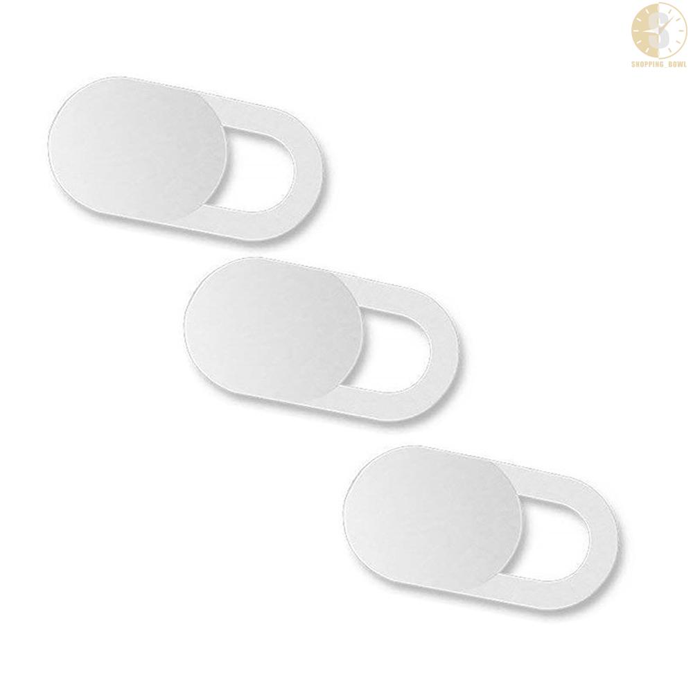 Set 3 Vỏ Bọc Webcam Siêu Mỏng Màu Trắng Chất Lượng Cao Bảo Vệ Riêng Tư Cho Laptop / Máy Tính Bảng